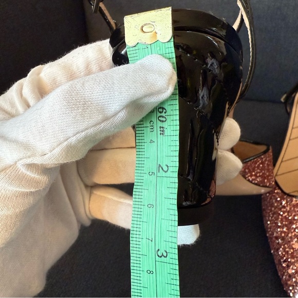 New Gucci SLINGBACK PUMP WITH DOUBLE G size 38, US 8 pink sparkling - Picture 12 of 15